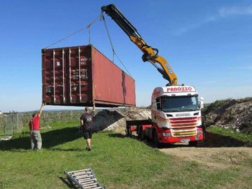 Containertransport Baden